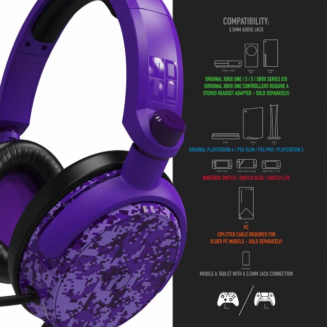 STEALTH C6-100 Gaming Headset (Purple Camo)