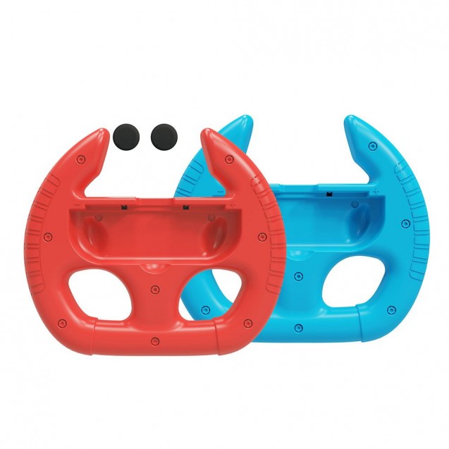 STEALTH Joy-Con Racing Wheels Twin Pack (Blue/Red)