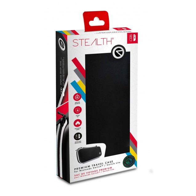 STEALTH SWL-01 Premium Travel Case for Nintendo Switch & Switch Lite (Black/White)