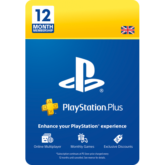 PlayStation Plus 12 Month Membership