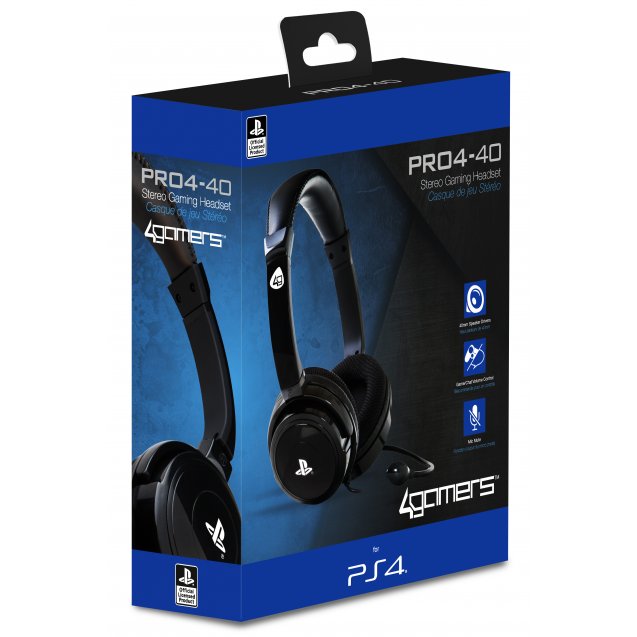 4Gamers PRO4-40 Stereo Gaming Headset (Black)
