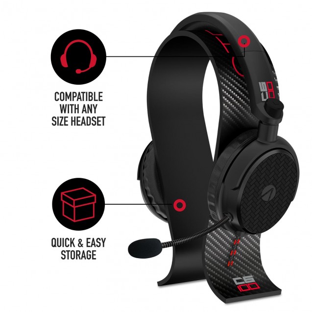 STEALTH C6-100 Stereo Gaming Headset & Stand Black/Red